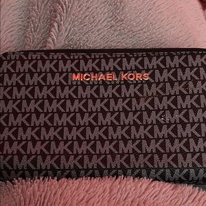 Michael Kors Black and Brown Logo Clutch